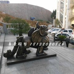 獨(dú)角獸銅雕，法院獨(dú)角獸雕塑