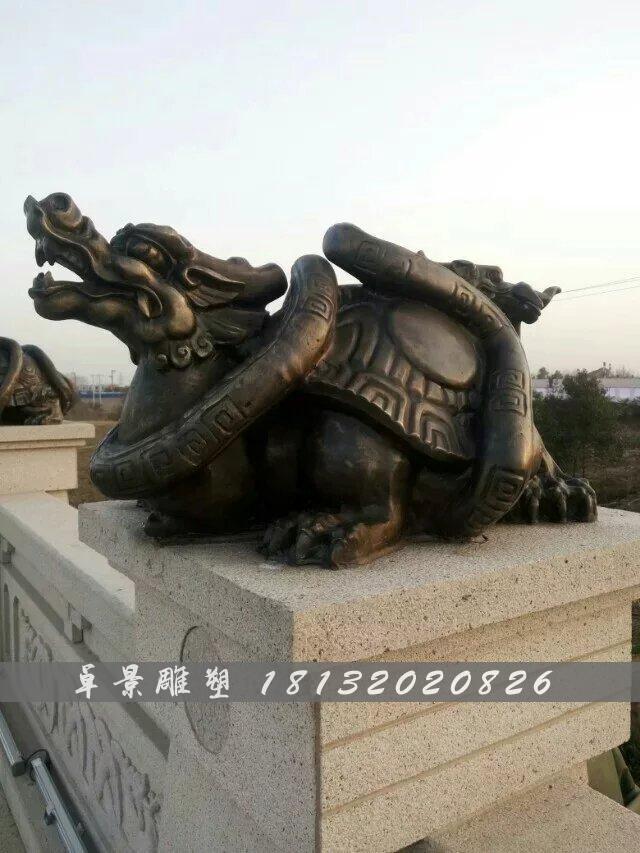 龍龜銅雕，鑄銅龍龜?shù)袼?(2)