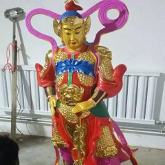 玻璃鋼韋佗雕塑，玻璃鋼韋佗護(hù)法雕塑