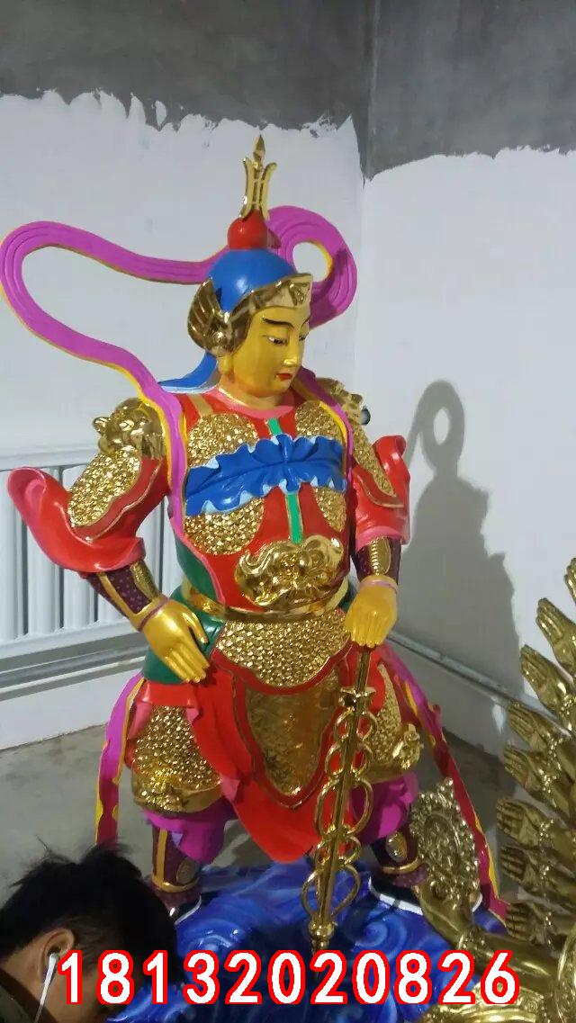玻璃鋼韋佗雕塑，玻璃鋼韋佗護法雕塑 (3)