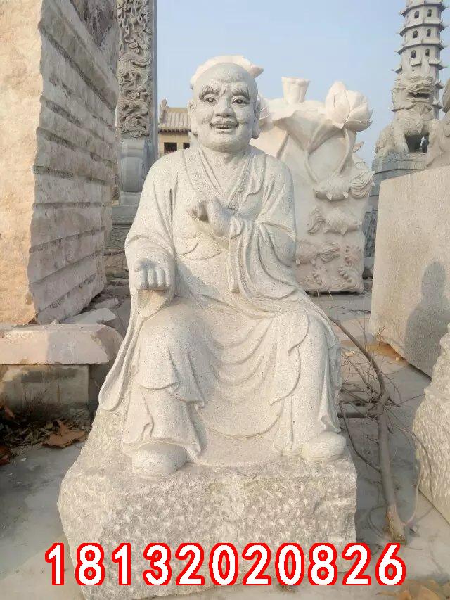 十八羅漢石雕，漢白玉十八羅漢雕塑 (4)