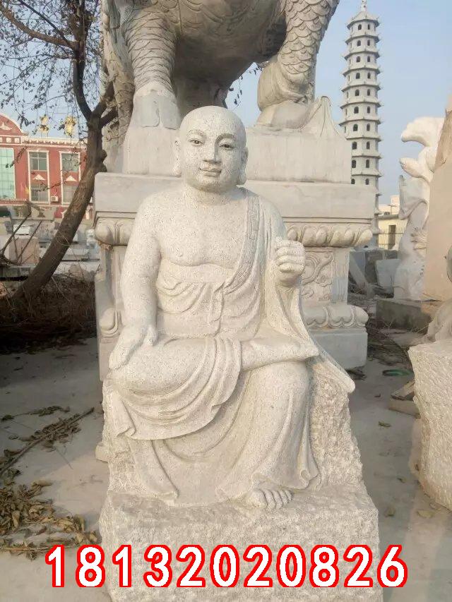 十八羅漢石雕，漢白玉十八羅漢雕塑 (3)