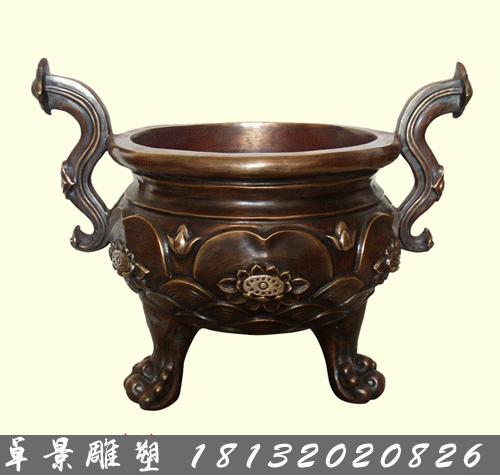 銅爐，銅荷花爐