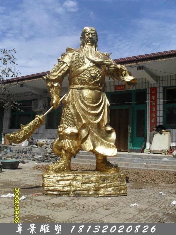 關(guān)公銅雕，鑄銅關(guān)公雕塑，關(guān)二爺銅雕