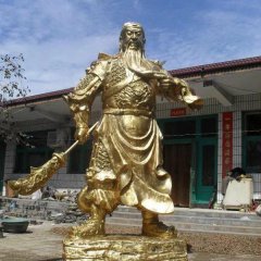 關(guān)公銅雕，鑄銅關(guān)公雕塑，關(guān)二爺銅雕