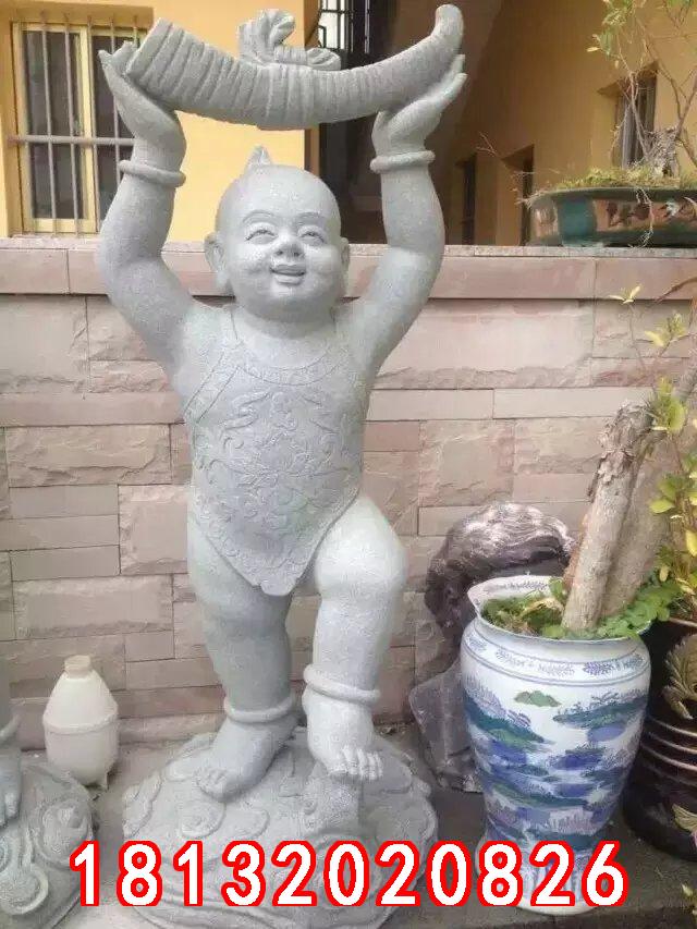 小孩石雕，善財童子石雕 (1)