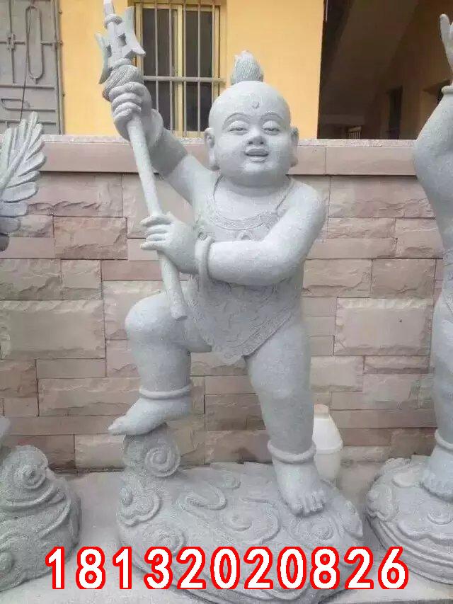 小孩石雕，善財童子石雕 (3)
