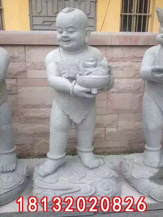 小孩石雕，善財童子石雕 (2)