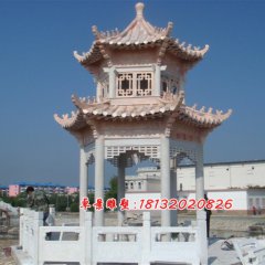 石涼亭，晚霞紅石涼亭