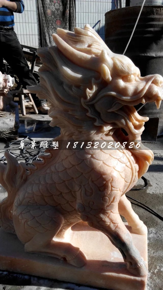石頭麒麟，石雕麒麟雕塑