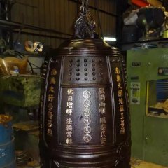 銅鐘雕塑，寺廟銅鐘雕塑