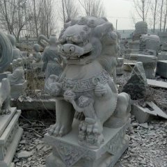 獅子石雕，仿古獅子石雕，門獅石雕