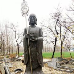 石佛像，地藏王菩薩石雕