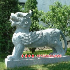 獨(dú)角獸石雕，神獸石雕