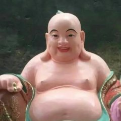 玻璃鋼彩繪佛像，玻璃鋼彌勒佛