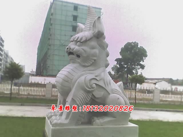 獨(dú)角獸石雕，法院獨(dú)角獸雕塑