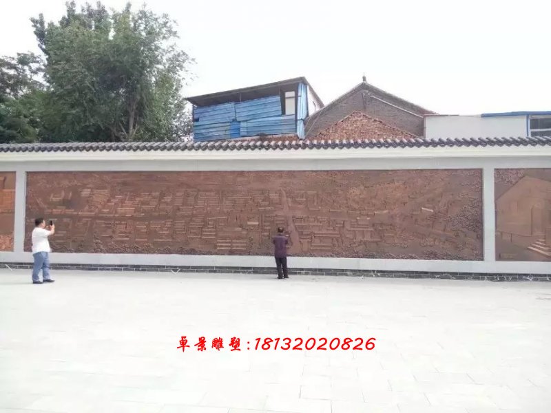 銅浮雕，浮雕墻