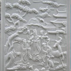 漢白玉石浮雕，人物石浮雕