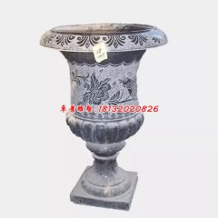 石花盆，青石花盆，仿古花盆