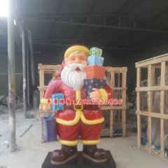 玻璃鋼圣誕老人，卡通玻璃鋼雕塑