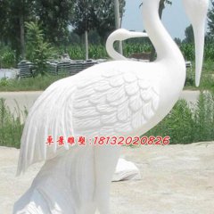 漢白玉仙鶴，石雕仙鶴