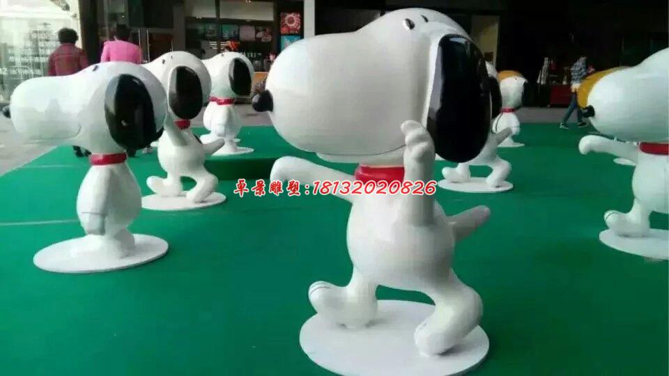 玻璃鋼史努比雕塑，玻璃鋼卡通雕塑