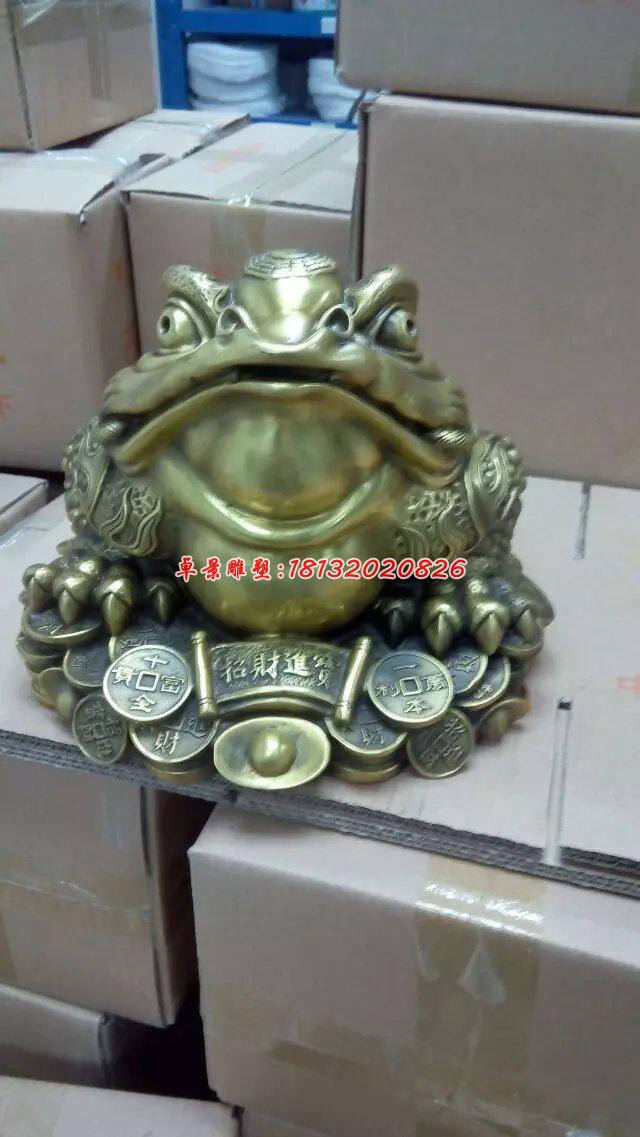 金蟾銅雕，三足金蟾，招財(cái)金蟾 (1)