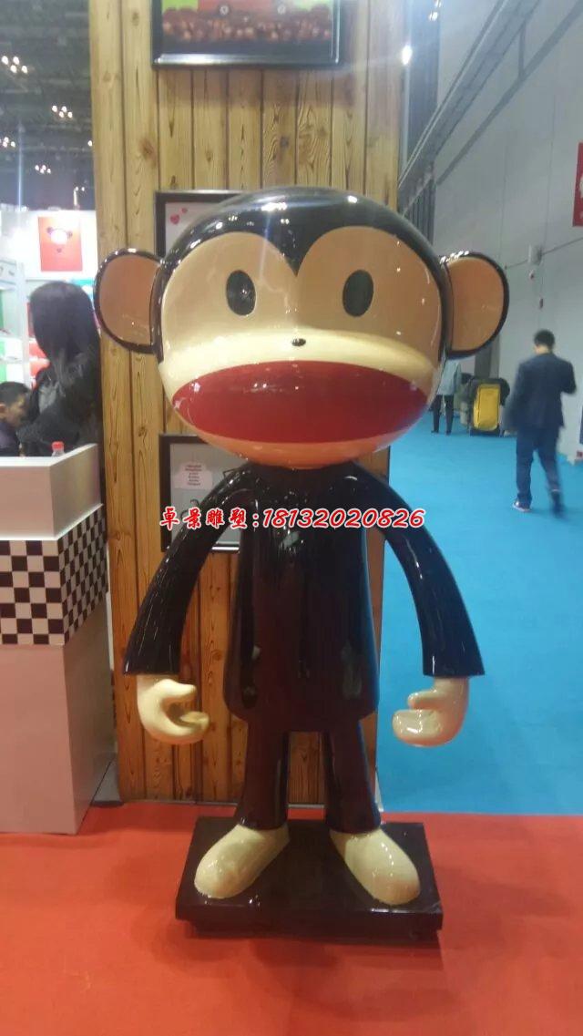 玻璃鋼大嘴猴雕塑，卡通動物雕塑(2)