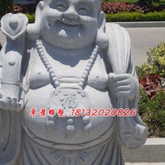 大肚彌勒佛雕塑，石雕佛像