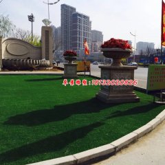花盆雕塑，公園花盆石雕