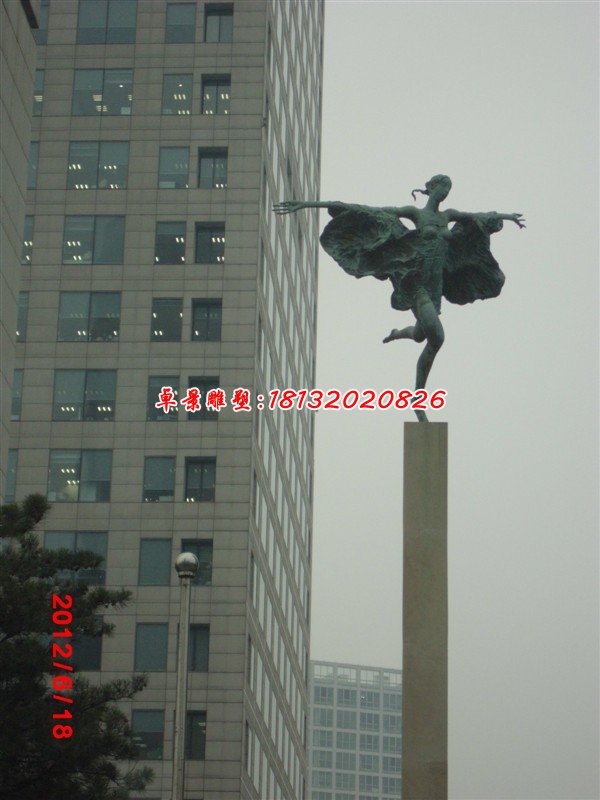銅雕人物雕塑，廣場女神銅雕