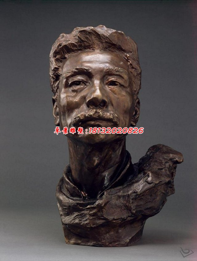 魯迅銅雕，名人肖像銅雕