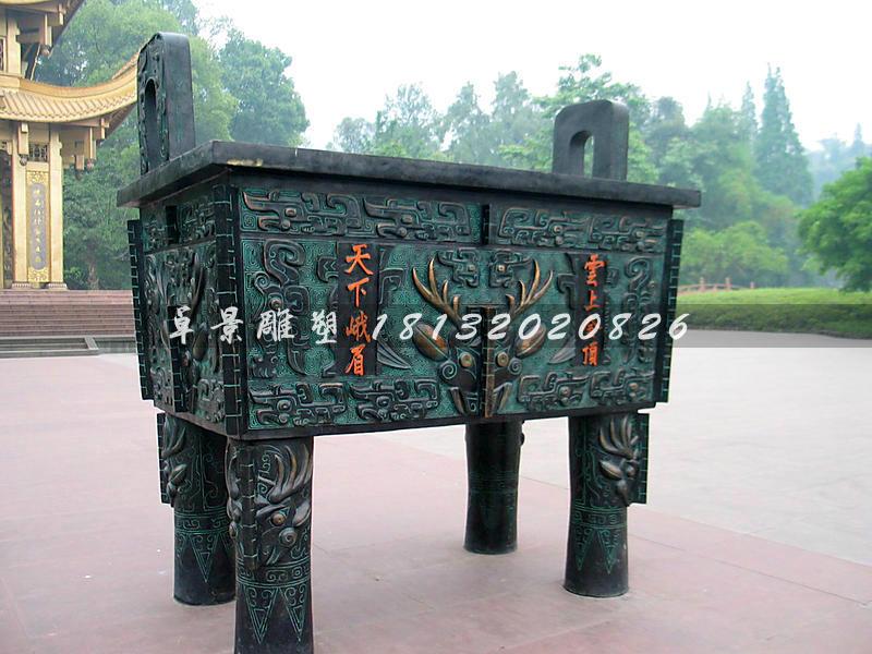 銅鼎，銅方鼎，寺廟銅鼎