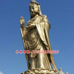 觀音銅雕，南海觀音銅雕