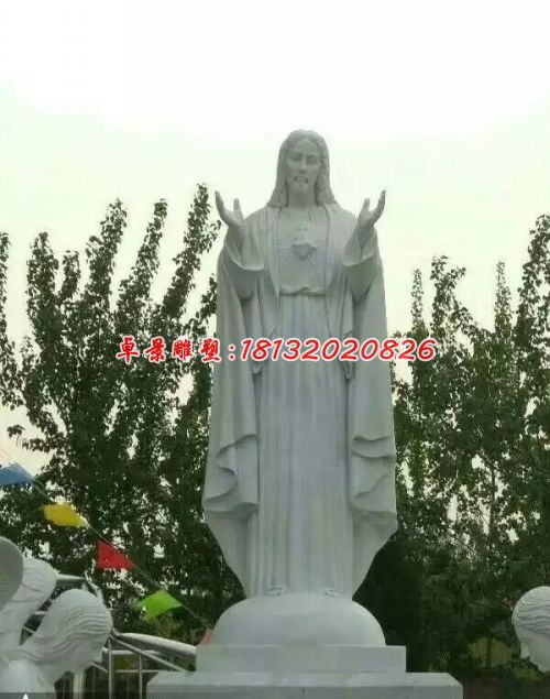 石雕耶穌，大理石耶穌雕塑