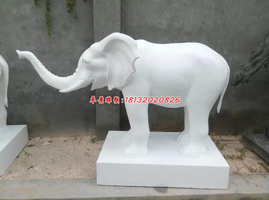 漢白玉大象，石雕大象 (2)