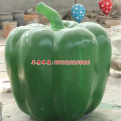 玻璃鋼辣椒雕塑，仿真蔬菜雕塑