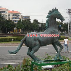 銅馬雕塑，駿馬銅雕，動(dòng)物銅雕