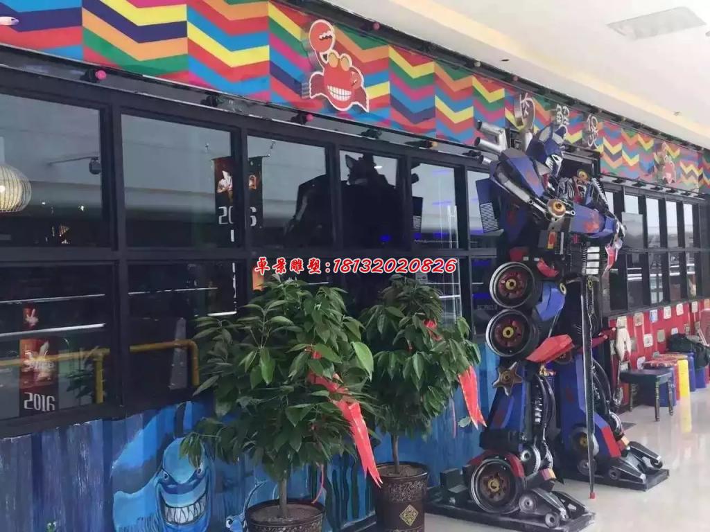 變形金剛雕塑，玻璃鋼仿真雕塑 (3)