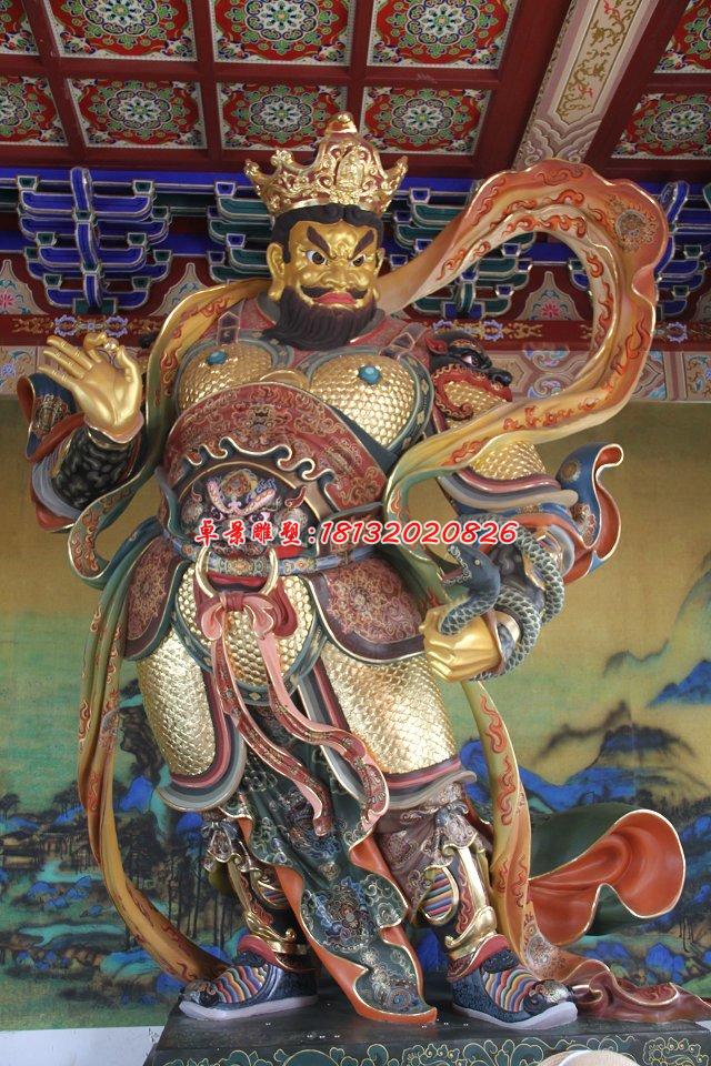 玻璃鋼四大天王雕，玻璃鋼彩繪神仙雕塑 (4)