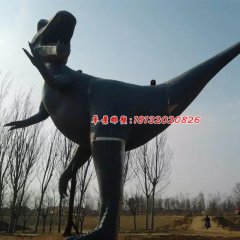 玻璃鋼恐龍雕塑，公園動(dòng)物雕塑