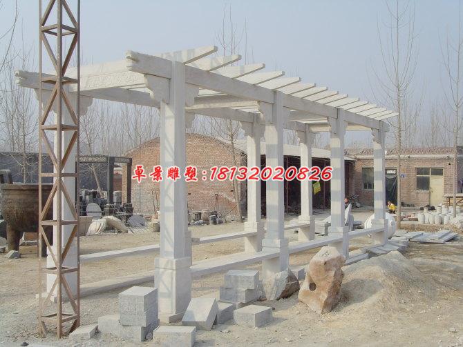 石雕長(zhǎng)廊，漢白玉走廊雕塑