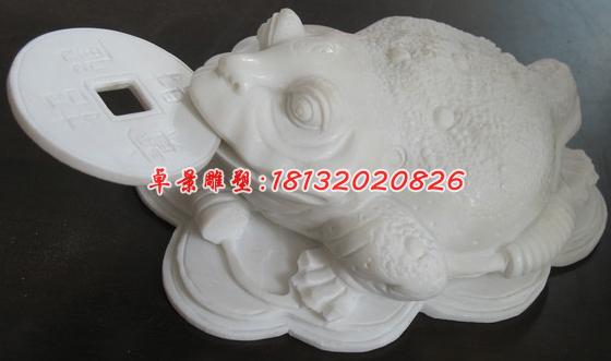 漢白玉石雕金蟬，動(dòng)物石雕