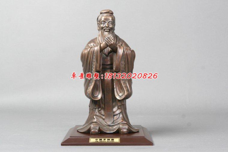 孔圣子銅雕,廣場(chǎng)名人銅雕 (2)