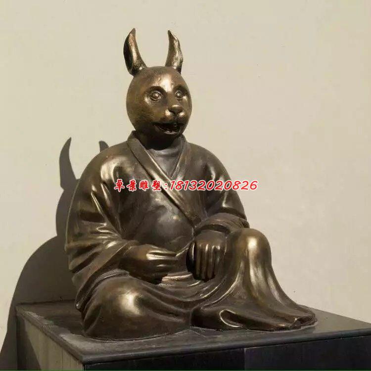 銅雕十二生肖，公園生肖銅雕 (2)