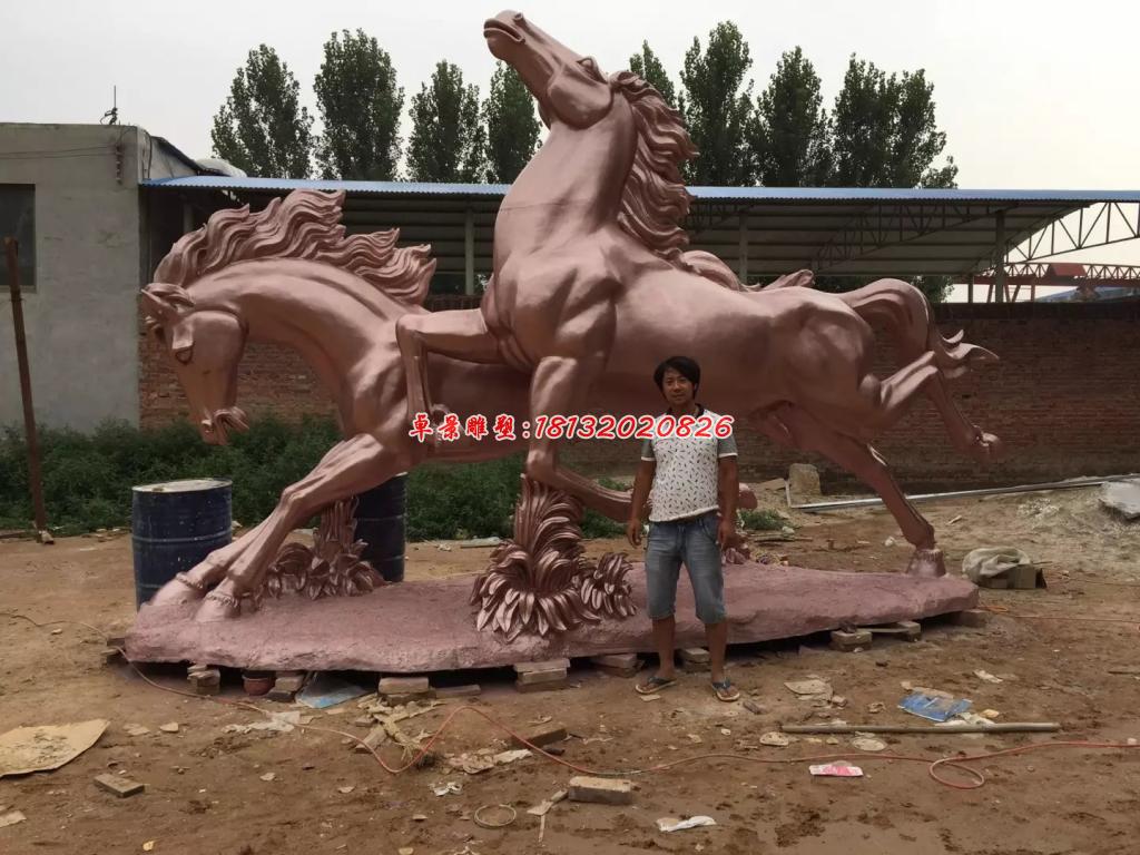 不銹鋼馬雕塑，廣場不銹鋼動物雕塑