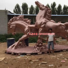 不銹鋼馬雕塑，廣場不銹鋼動物雕塑