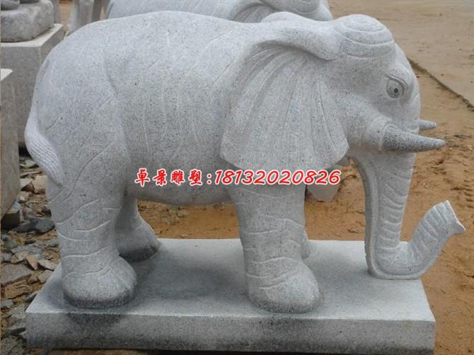 大象石雕，公園動物石雕