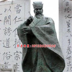 顏真卿銅雕，廣場古代人物銅雕