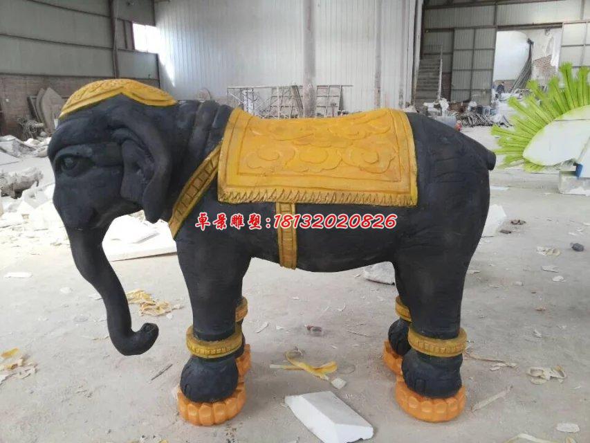 玻璃鋼大象雕塑，玻璃鋼動物雕塑